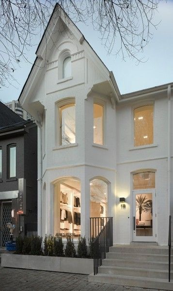 White on White Home Exterior