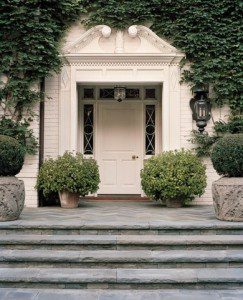 White on White Home Exterior