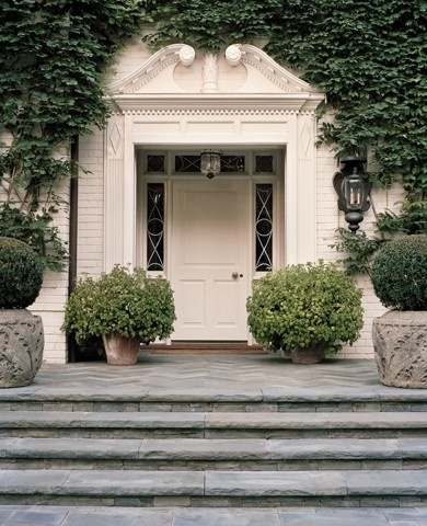 White on White Home Exterior