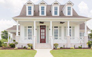 White on White Home Exterior