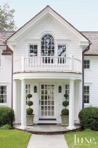 White on White Home Exterior