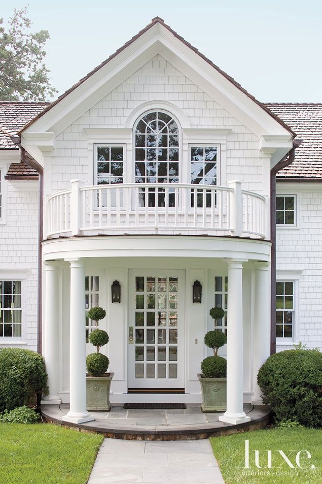 White on White Home Exterior