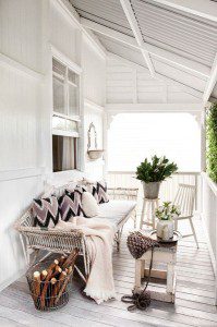 White on White Home Exterior