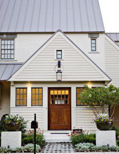 White on White Home Exterior
