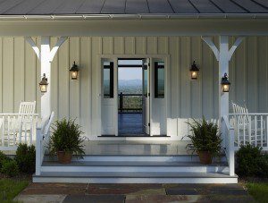 White on White Home Exterior
