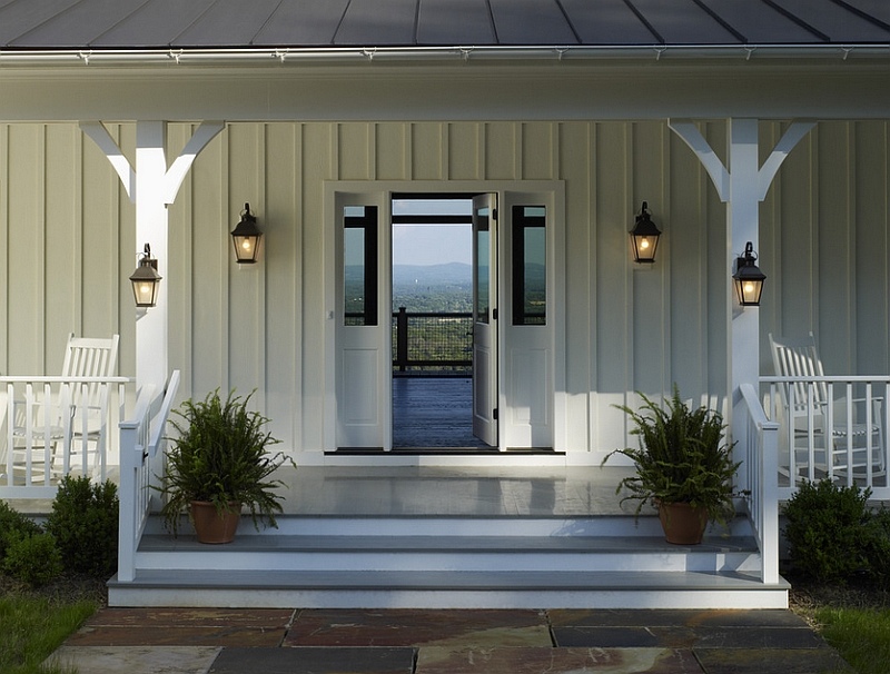 White on White Home Exterior