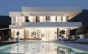 White on White Home Exterior
