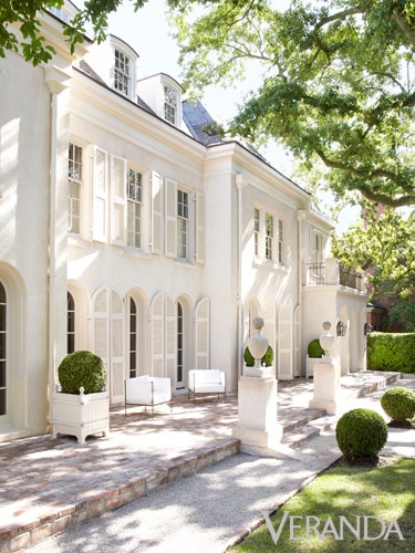 White on White Home Exterior