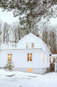 White on White Home Exterior