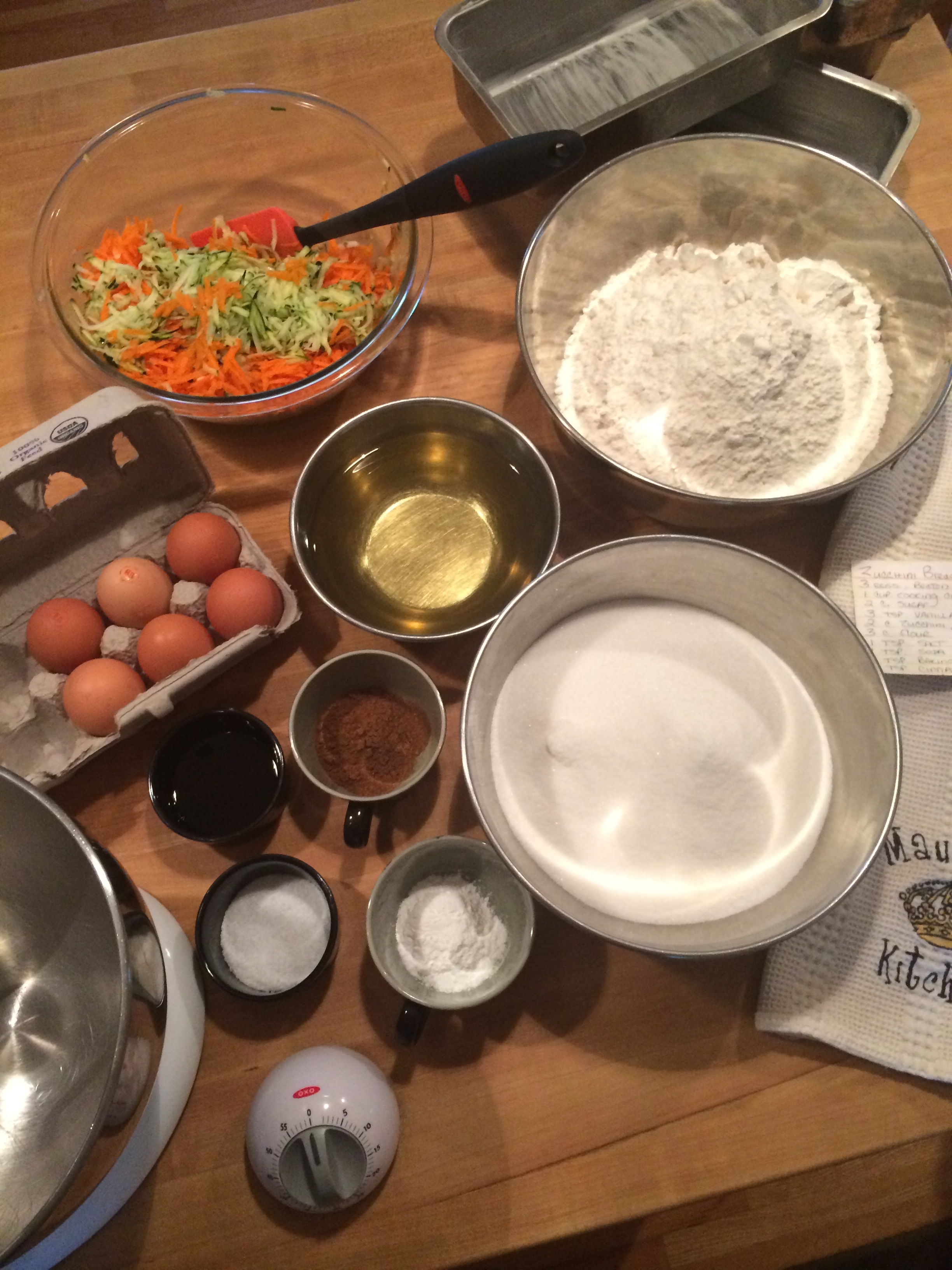 Measure out all your ingredients