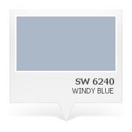 Sherwin Williams Windy Blue #6240